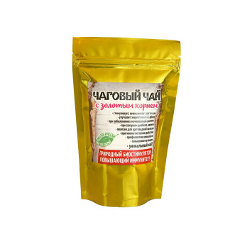 Чаговый чай с Золотым корнем, 100гр