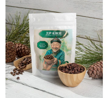 Драже кедровый орех в тёмном шоколаде 100 гр